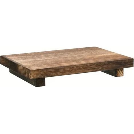 Support En Bois - Porte-Savon Salle De Bain Cuisine - Plateau Élévateur Rustique - 1 Pièce (1/4)
