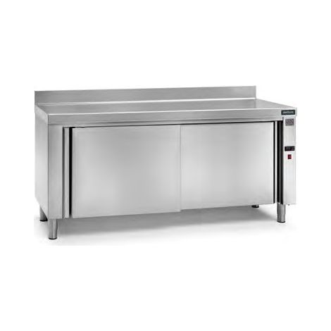 Meuble Chauffant Mural - Inox - Gamme 600 - 2000W - Plan de Travail - Distform