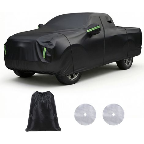 FLASIDU Bâche pour voiture SUV imperméable, 100% étanche, matériau extérieur PEVA + feuille d'aluminium, plage de résistance à la température de -15°C à +50°C, dimensions de la housse 615x172x187cm (1/5)
