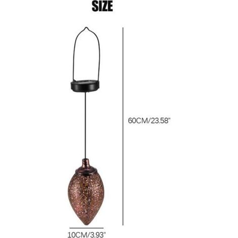 Solaire Lampadaire extérieur - LED rétro fer Bronze soleil Angle Mars Lampes solaires flamme lumière Lampadaire de jardin pelouse (1/4)