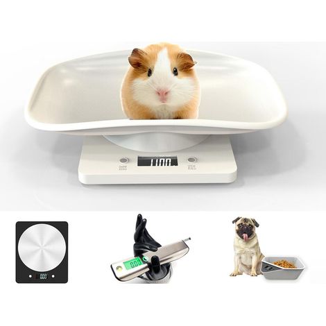 Balance numérique pour animaux 10 kg, balance de cuisine multifonction LCD, pèse-bébé électronique, accessoires animaux (1/4)