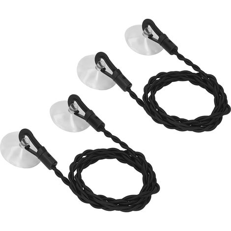 Set mit 2 tragbaren und einziehbaren Reisewäscheleinen, kein Bohren erforderlich, mit Saugnäpfen, Campingzubehör (1/5)