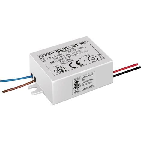 Driver LED 4.2 W 700 mA 3-6 V/DC – Alimentation pour dispositifs LED – Courant de démarrage élevé – Dimensions 21x27x38mm – Recom - DC 1 PC (1/3)