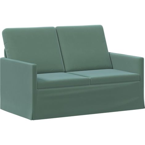 Divano a 2 posti Verde Mare 130 x 81 x 82 cm Velluto (V) (1/5)