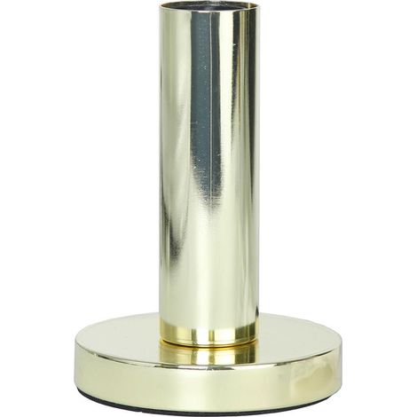 Pied de lampe haut Star Trading 'Glans' avec douille E27, métal, laiton-or, H 17 cm