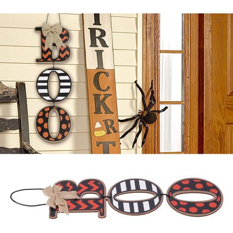 Plaque suspendue en bois, lettre décorative pour la maison, les fêtes, l'intérieur et l'extérieur. (1/5)