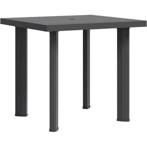 Garden Table Anthracite 80x75x72 cm Plastic vidaXL