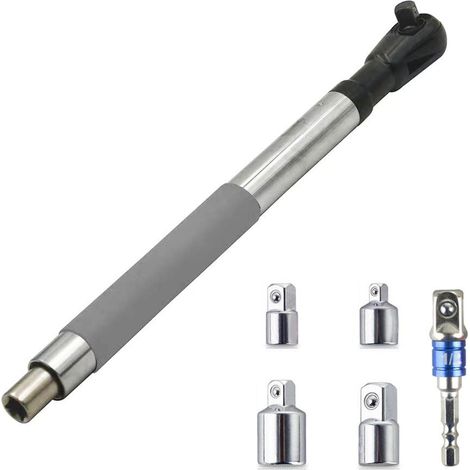 [JAMAIS UTILISÉ]Rallonge déportée pour clé à cliquet électrique, compatible avec les douilles de 1/2 pouce (1/5)