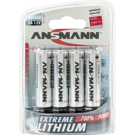 ANSMANN Mignon Extreme Lithium - Batterie 4 x AA-Typ - Li (1/2)
