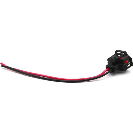 Two black plastic fuel injector connectors for Alfa Romeo (reference: 533) (1/4)