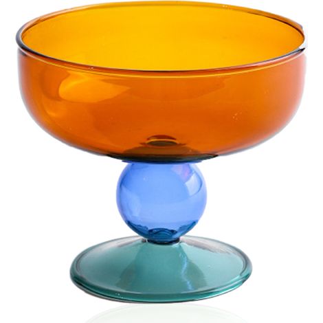 Coupe À Glace - Verre Trempé Épais 250 ml - Pour Desserts Froids Salades De Fruits Cocktails - Lot De 6 (1/5)