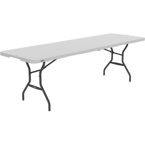 Lifetime 8-Foot Light Commercial Fold-in-Half Table