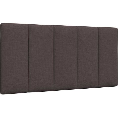 Cuscino Testiera Hanko Marrone Scuro 100 cm in Tessuto vidaXL