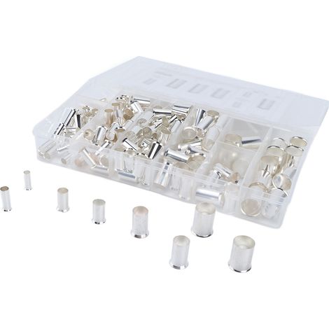 Kit 190 pièces Embouts de câblage à sertir, connecteurs en cuivre rouge, extrémités de fils électriques EN, bornes 6 types (1/5)