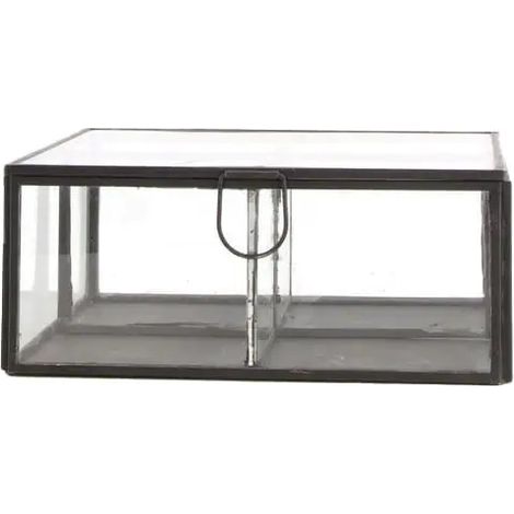 WESTWING DIJK Box, Metall- und Glasbox, 17 x 17 x 7 cm