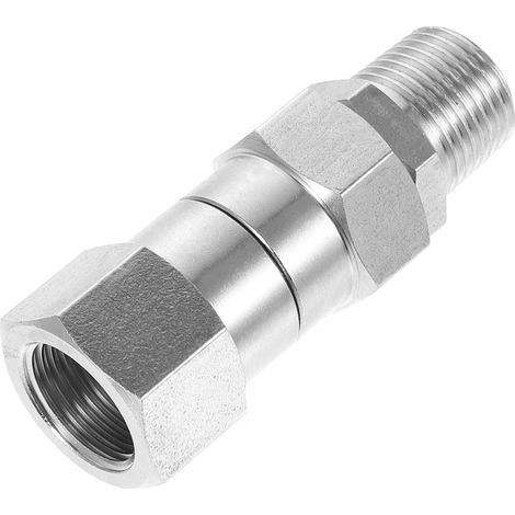 Raccord de Tube Droit en Acier Inoxydable 304, 3/8 Pouce, Tuyau d'Eau, Plomberie et Installation Sanitaire, Raccordement et Étanchéité, Eau Potable et Réseau (1/5)