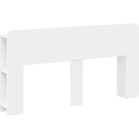 Maison Exclusive - Testata del letto con archiviazione Bianco Legno ingegnerizzato (1/5)