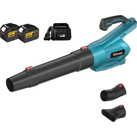 Souffleur de feuilles, sans fil, moteur sans balais puissant, 2 Batterie (1/2)