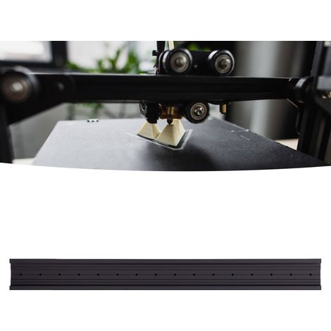 Profilé de guidage linéaire encastrable 2040, profilé en aluminium noir à rainure en V de 400 mm (1/5)