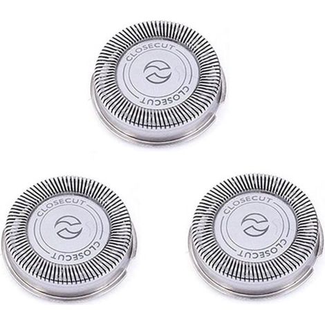 Lot 3 Têtes de rechange SH30 Philips Series 1000 2000 3000 S738, lames durables tranchantes pour rasoir électrique (1/4)