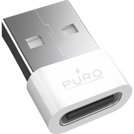 Adattatore da USB-C a USB-A - bianco (1/2)
