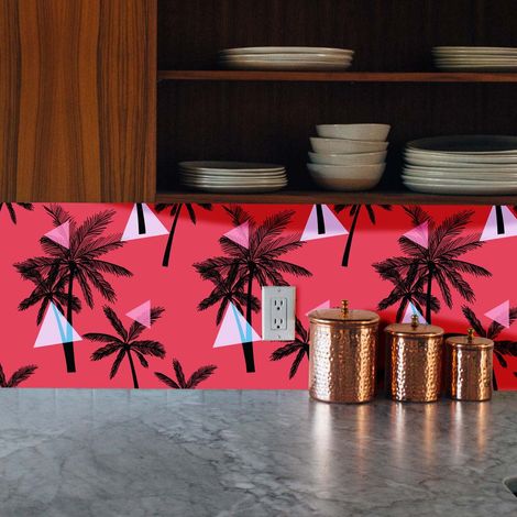 Crédence Adhésive Tropical Miami 300 x 40 cm (1/4)