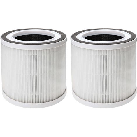 vhbw 2x Air Filter compatible with TCL Breeva A1, A1W Air Purifier - Combi Filter Pre-Filter + HEPA 13 + Activated Carbon (1/4)