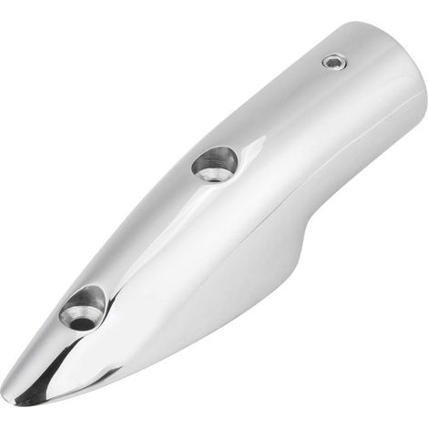 7/8" 5-1/2 Grad Edelstahl-Schiffsboot-Handlauf-Endkappe, oberes Befestigungsmaterial. (1/5)
