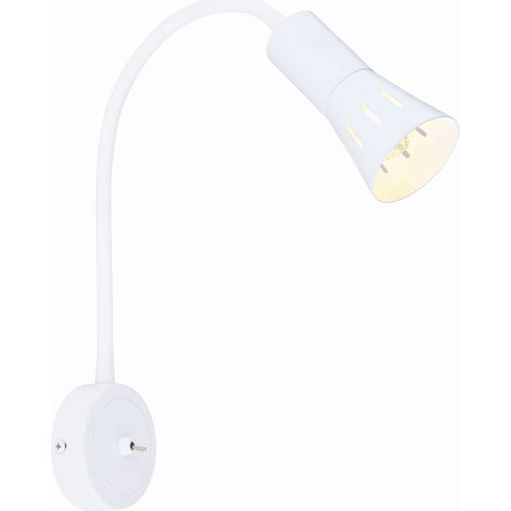 Applique Candellux Arena blanche E14 40W interrupteur (1/4)