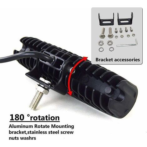 led Work Light Led Bar 12v 18w 15cm Led Car Spotlight Waterproof Ip67 Spot Fog Lights Led Work Lights For 4x4 Motorcycle Car Truck Tractor Suv Boa (1/2)