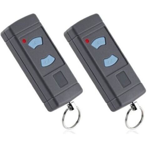 2pcs Télécommande de porte de garage 868 MHz pour Hormann HSE2-868, HSM4-868, HS4-868, HS1-868, HSM2-868, compatible avec les ouvre-portes de garage portables GARADOR Promatic. Bouton bleu universel.