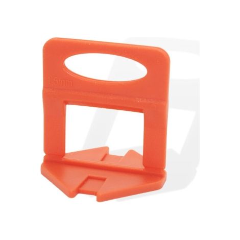 Clip système autonivelant EDMALEVEL 1.5 mm pour carreaux d'épaisseur 3-13 mm en sachet de 500 pièces - EDMA