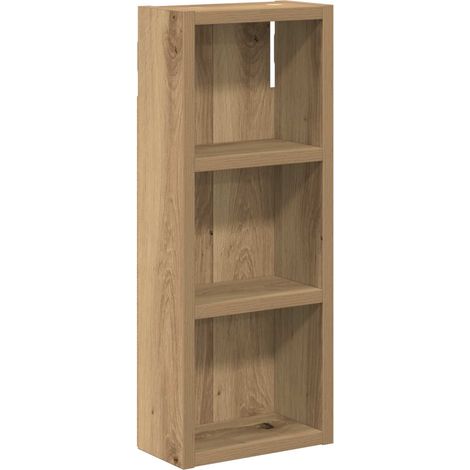 Armario de pared para baño Roble Artesanal 20 x 10 x 50 cm vidaXL