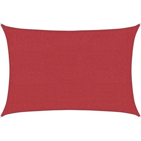 Maison Exclusive - Sonnensegel 160 g/m² Rot 3x4,5 m HDPE