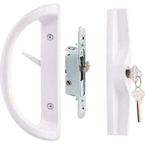 Fenêtre coulissante en aluminium avec serrure à poignée coulissante (1/4)