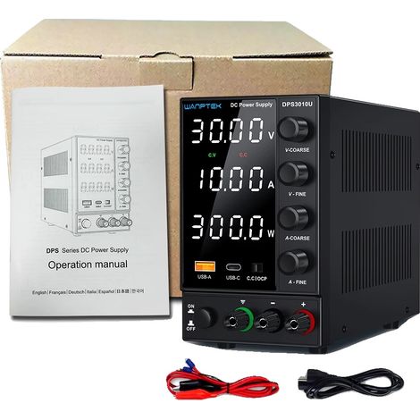 Fuente de alimentación, protección OCP, carga rápida USB, DPS3010U (1/2)
