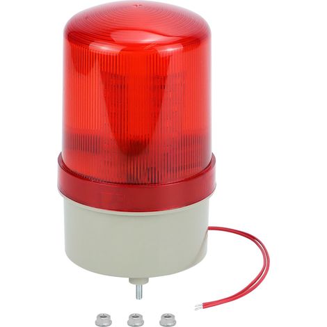Spia LED rossa lampeggiante rotante, allarme acustico e visivo