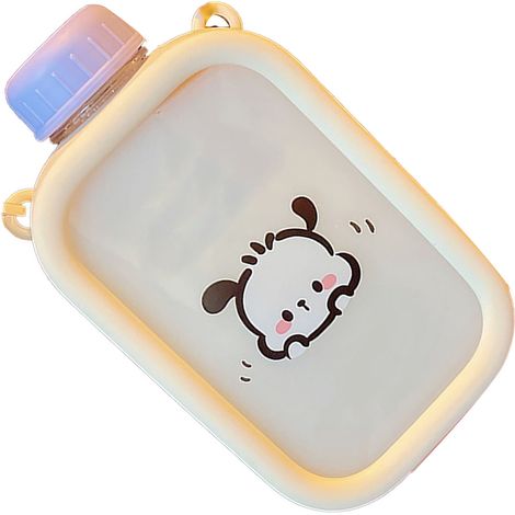 Niedliche Plastikwasserflaschen mit Verschluss, auslaufsicheres Design, leichte Wasserflasche mit Schultergurt für Schüler Typ 3 (1/4)