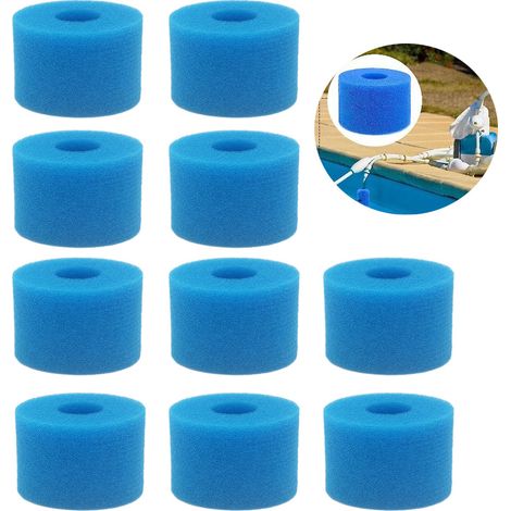 10 pièces piscine Intex Pure Spa cartouche filtrante réutilisable mousse lavable Type S1 cartouche filtrante pour bain à remous (1/5)