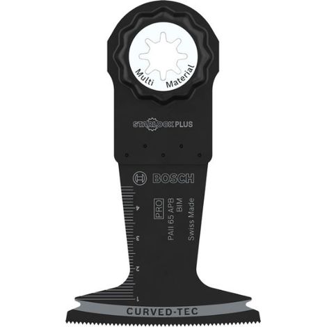 Bosch 1 x Pro Multi Material PAII 65 APB Hoja para Herramientas Multifunción (para madera con clavos, sándwich de metal, ancho 65 mm, accesorio profesional) (1/4)