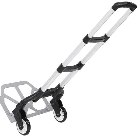 Les chariots à bagages pliables noirs en trois sections sont obsolètes. (1/5)