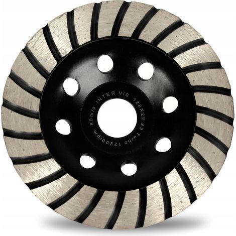 TURBO DIAMANTSCHLEIFSCHEIBE ZUM SCHLEIFEN VON BETONWÜRFERN 125x22MM