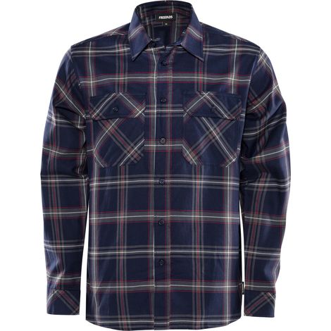 FRISTADS 104986-539 Flanellhemd Langarm 7421 MSF Gr.XS Marineblau (1/2)