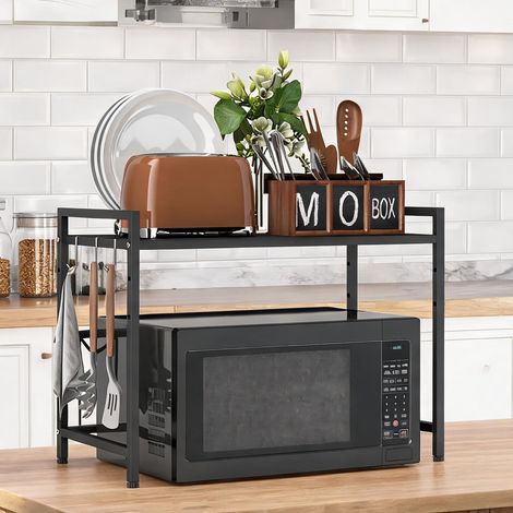 Buffet coloris noir en métal 64 x 32 x 47,5 cm (1/5)