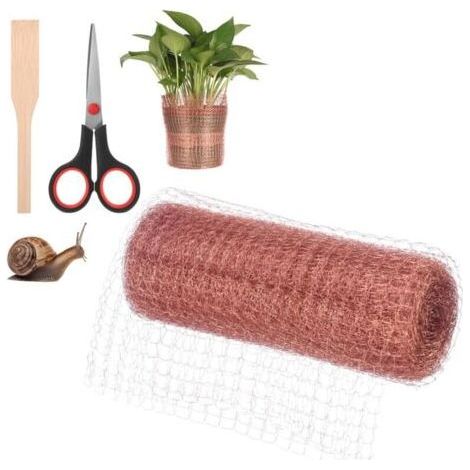 Maille de cuivre ou contrôle des nuisibles, souris, escargots et rongeurs 12,7 cm x 6 m pour travaux manuels pour maisons, jardins et décoration (1/5)