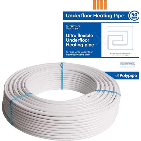 Polypipe UFH5012B Barrier Ultra Flexible Underfloor Heating Pipe 50m x 12mm