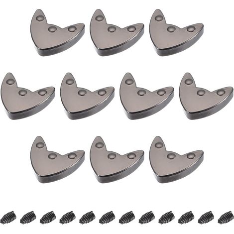Lot de 12 butées fermeture éclair en métal avec vis, 19 mm (0,75"), tête creuse, pour décoration,