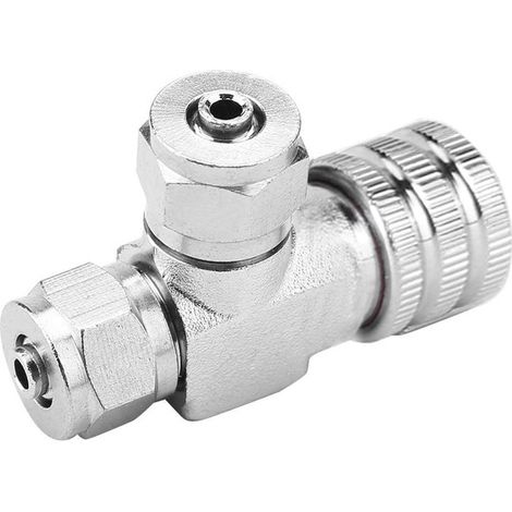 Compteur de Bulles CO2 en Forme de T Régulateur d'Atomiseur Diffuseur de Dioxyde de Carbone pour Aquarium avec Clapet Anti-Retour Équipement de Système de Co2 pour Plantes de Réservoir de Poissons