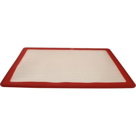 Gatuida Tapis de Cuisson en Silicone Rouge Surélevé 40X30 CM Antiadhésif et Résistant Haute Température Tapis à Pâtisserie Réutilisable pour Four et Cuisson Saine'-'- (1/5)