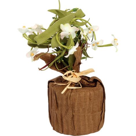 Frühlingsdekoration, Gesteck aus weißen Blumen (1/2)